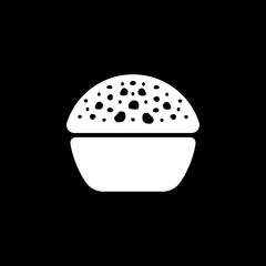 Brigadeiro icon vector. Brazilian sweet brigadier design illustration.