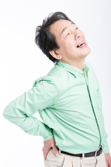腰痛が改善された男性