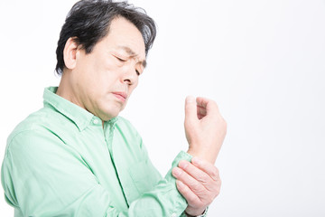 関節痛のミドル男性