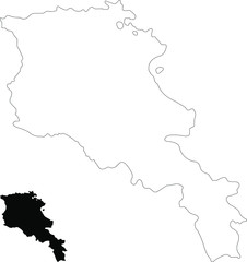 map of armenia