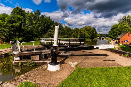 Hatton Locks Grand Union Canal Warwickshire English Midlands England Uk