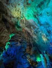 Fototapeta premium Prometheus Cave located in Imereti region of Georgia country located at the crossroads of Western Asia and Eastern Europe in the Caucasus region of Eurasia