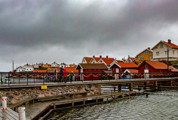 Village of fishermen in Sweden