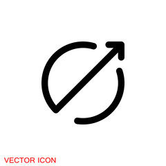 Chart icon vector growing graph icon illustration