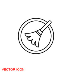 Cleaning icon. Industrial Cleaning Services Risky Cleaner