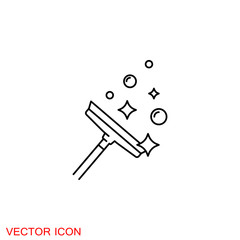 Cleaning icon. Industrial Cleaning Services Risky Cleaner