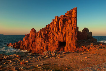 Sardegna, le famose rocce rosse di Arbatax, Italia