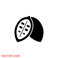 Cocoa icon, chocolate with marshmallows symbol sign and button