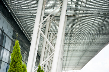 Obraz premium Large metal building structures in modern construction