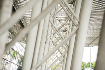 Obraz premium Large metal building structures in modern construction