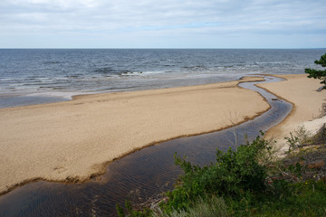 beach and sea in the Latvia