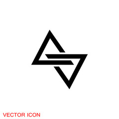 Connection icon, design element. Abstract logo idea for business company.