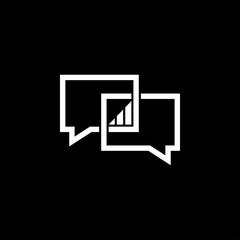 Consulting Icon. Business Concept. Flat Design. Isolated Illustration.