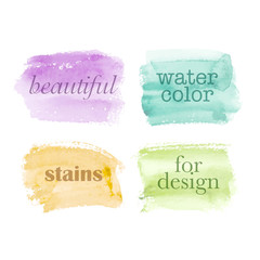 Watercolor elements for design