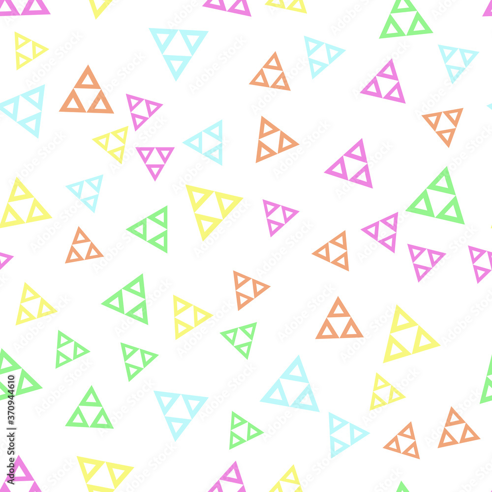 Poster colorful geometric pattern with different shapes. modern creative texture, minimal flat style.