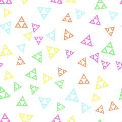 Colorful geometric pattern with different shapes. Modern creative texture, minimal flat style. 