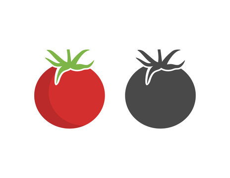 Tomato icon. Simple tomato vegetable  vector design.   Vector tomato icon.