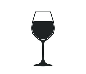 Wine glass icon. Wine vector illustration. Glass icon.  Wine illustration. 