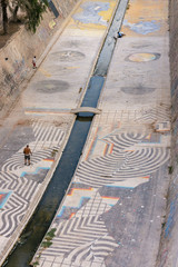 rio Vinalopó,  Palmeral de Elche, Patrimonio de la Humanidad por la Unesco, provincia de Alicante, comunidad Valenciana, Spain