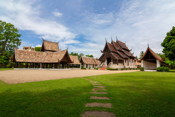 Wat Ton Kain or Ton Kain temple ( Wat Intrarawat ),Ancient temple ,a wooden chapel , Chiangmai, Thailand
