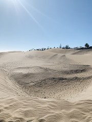 Sand dunes in Maspalomas, Gran Canaria. 