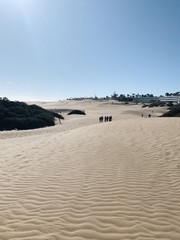 Sand dunes in Maspalomas, Gran Canaria. 