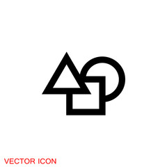 Fototapeta premium Design icon, symbol of graphic and plastic arts