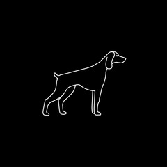 Dog icon. Vector element for your design