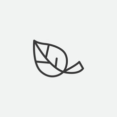 Spring Leaves Modern Simple Vector Icon