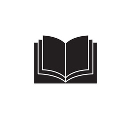 Book icon vector logo design template flat style