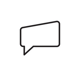 Bubble speech icon vector flat style illustration