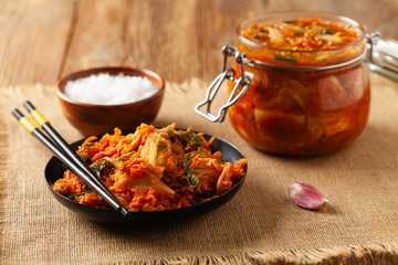 Kimchi cabbage. Perfect as an addition to dishes or eaten separately.