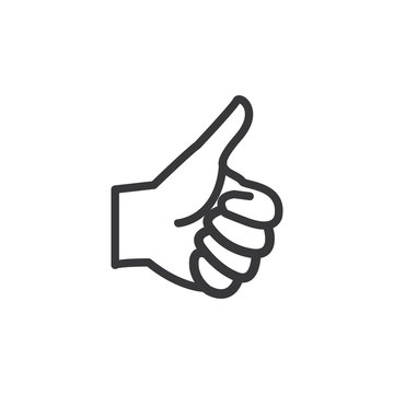 illustration of thumb up symbol