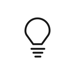 Light bulb icon. Idea symbol modern, simple, vector, icon for website design, mobile app, ui. Vector Illustration