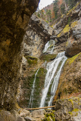 De La Cueva waterfall in Ordesa and Monte Perdido National Park, Spain