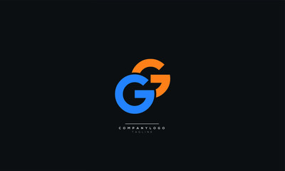 GG Letter Business Logo Design Alphabet Icon Vector Symbol