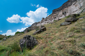 Fototapeta na wymiar Vardzia Cave Town, Samtskhe-Javakheti Region, Georgia, Middle East