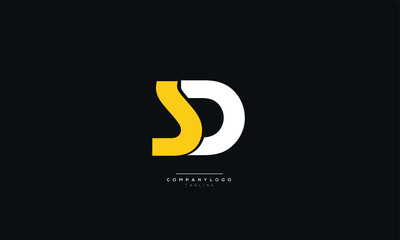 SD Letter Business Logo Design Alphabet Icon Vector Symbol
