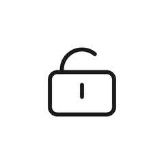 Unlock icon. Padlock symbol modern, simple, vector, icon for website design, mobile app, ui. Vector Illustration