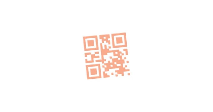 QR code scanner against white background