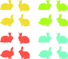 seamless pattern with rabbit
