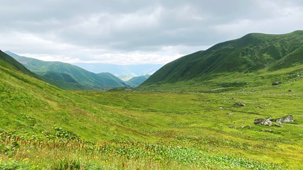 Fototapeta premium Travel to the mountainous region of Georgia
