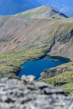 Estanys de Vall del Riu. Beautiful mountain landscape in Pyrenees, Andorra