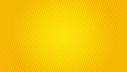 Pop Art background. Retro dotted background. Vector illustration. Halftone yellow pop art