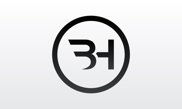 eerste bh luxe bedrijf logo, vrouwelijk ster cirkel bh logo brief vector  icoon 26228607 Vectorkunst bij Vecteezy
