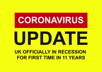 CORONAVIRUS UPDATE: UK officially in recession for first time in 11 years