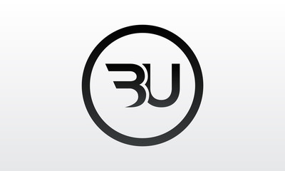 Initial BU Letter Logo With Creative Modern Business Typography Vector Template. Creative Letter BU Logo Vector.