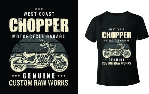 West Coast Chopper T Shirt Design