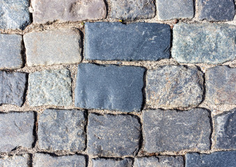 Paving. Paving stones Closeup.