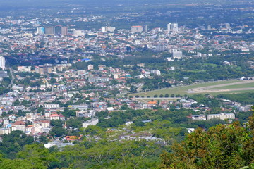 aerial view of the city
